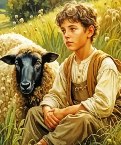 Shepherd Boy Diamond Painting