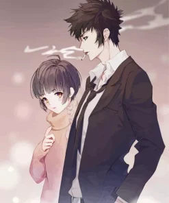 Shinya Kogami And Akane Diamond Painting