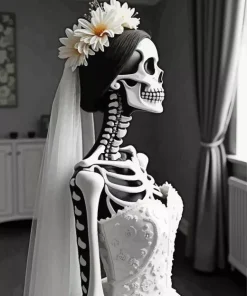 Skull Bride Diamond Painting