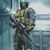 Sniper Soldier Diamond Painting