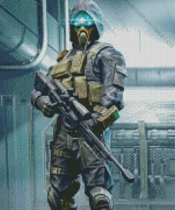 Sniper Soldier Diamond Painting