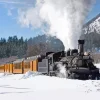 Snow Durango Silverton Train Art Diamond Painting
