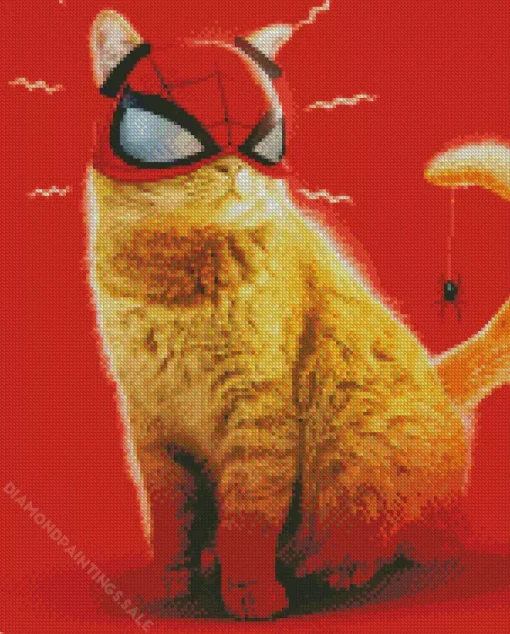 Spider Cat Diamond Painting