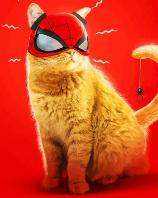 Spider Cat Diamond Painting