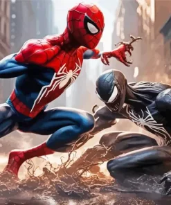 Spiderman vs Venom Diamond Painting