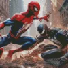 Spiderman vs Venom Diamond Painting