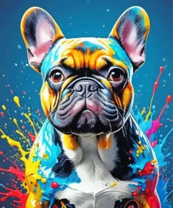 Splash French Bulldog Diamond Painting