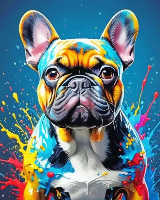 Splash French Bulldog Diamond Painting