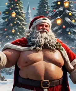 Strong Fat Santa Diamond Painting