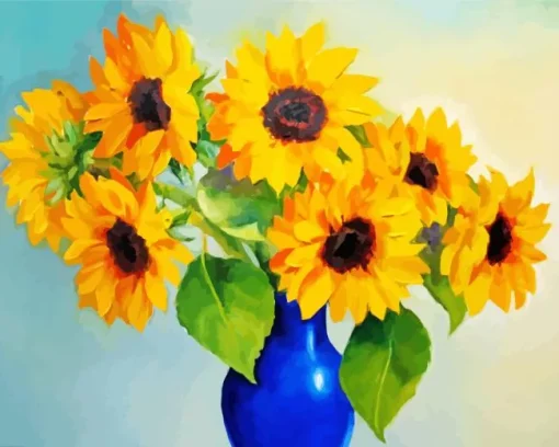 Sunflowers In A Vase Diamond Painting
