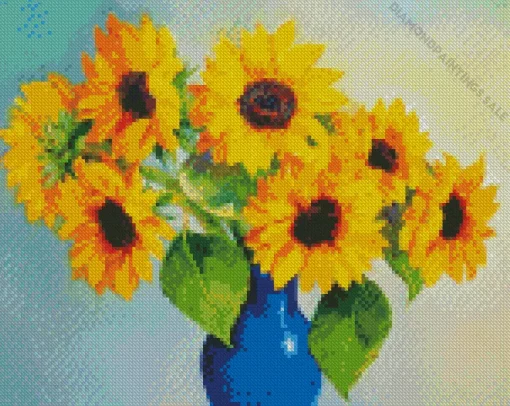 Sunflowers In A Vase Diamond Painting