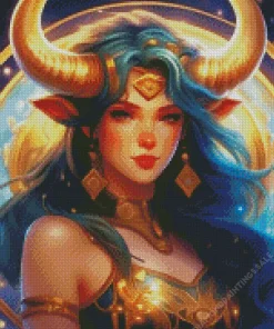 Taurus Girl Diamond Painting