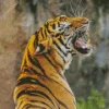 Tiger Roaring Diamond Painting