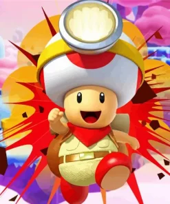 Toad Mario Diamond Painting