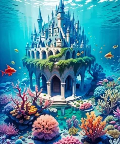 Underwater Castle Diamond Painting