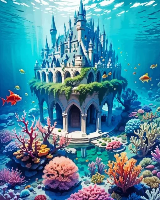 Underwater Castle Diamond Painting