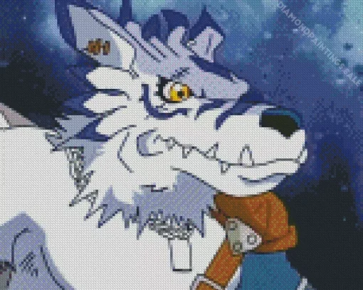 Weregarurumon Diamond Painting