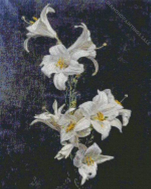 White Lilies By Henri Fantin Latour Diamond Painting