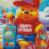 Winnie The Pooh Happy Saturday Diamond Painting