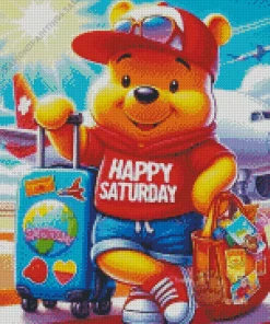Winnie The Pooh Happy Saturday Diamond Painting