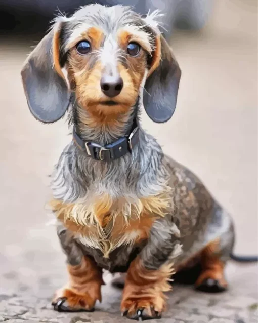 Wire Haired Dachshund Diamond Painting