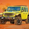 Yellow Jeep Wrangler Diamond Painting