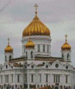Cathedral of Christ the Saviour In Moscow Diamond Painting