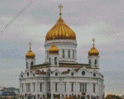 Cathedral of Christ the Saviour In Moscow Diamond Painting