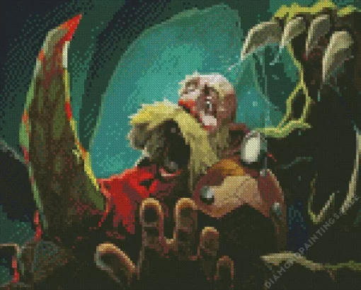 Deep Rock Character Screaming Diamond Painting