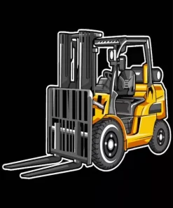 Forklift Illustration Art Diamond Painting