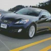 Hyundai Genesis Black Car Diamond Painting