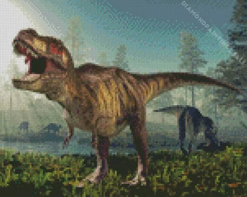 Mad Dinosaurs Diamond Painting
