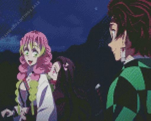 Mitsuri Kanroji Character Diamond Painting