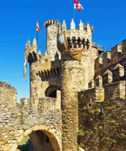 Ponferrada Castle In Spain Diamond Painting
