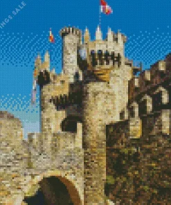 Ponferrada Castle In Spain Diamond Painting