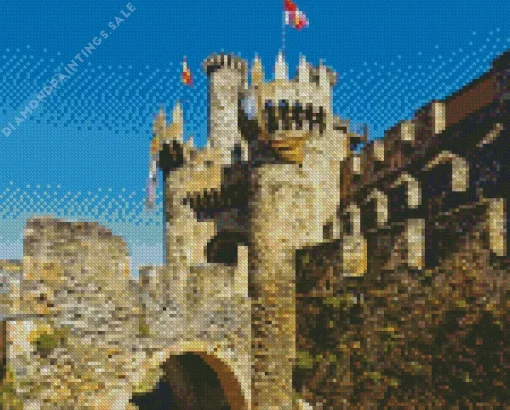 Ponferrada Castle In Spain Diamond Painting