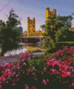Sacramento City Bridge Diamond Painting