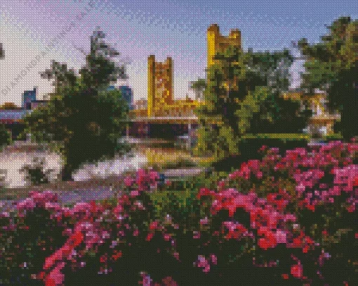 Sacramento City Bridge Diamond Painting