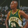 Seattle Supersonics Player Side Profile Diamond Painting