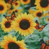 Sunflower with Butterflies Diamond Painting
