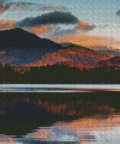 Adirondack Mountains Landscape Diamond Painting
