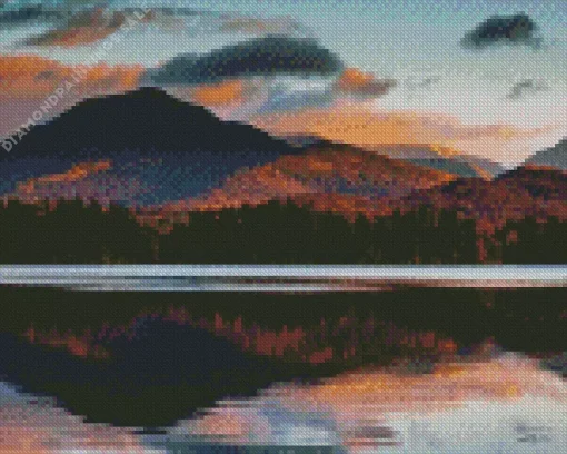 Adirondack Mountains Landscape Diamond Painting