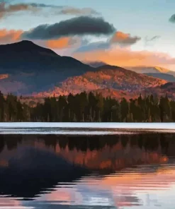 Adirondack Mountains Landscape Diamond Painting