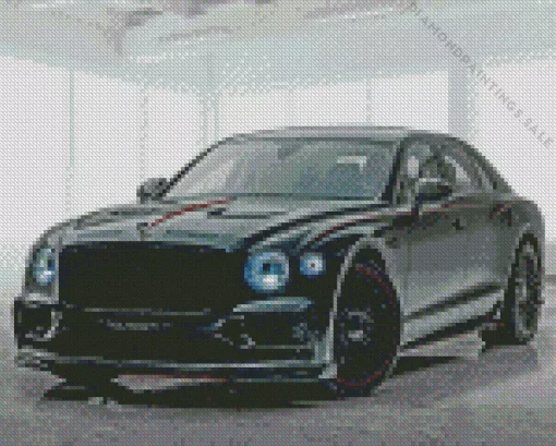 Bentley Flying Spur Black Car Diamond Painting