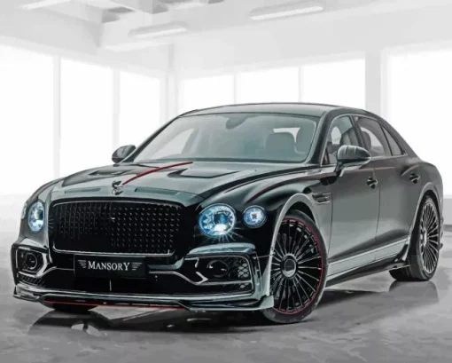 Bentley Flying Spur Black Car Diamond Painting