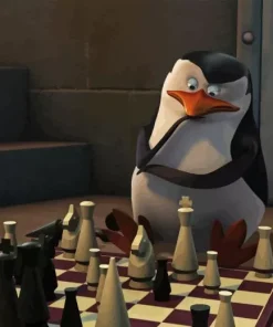 Bird Playing Chess Diamond Painting