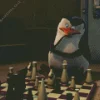 Bird Playing Chess Diamond Painting