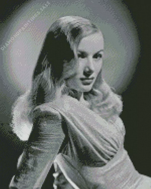 Black And White Veronica Lake Diamond Painting