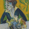 Erna With Cigarette by Ernst Ludwig Kirchner Diamond Painting