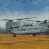 Indian Air Force Chinook Helicopter Diamond Painting